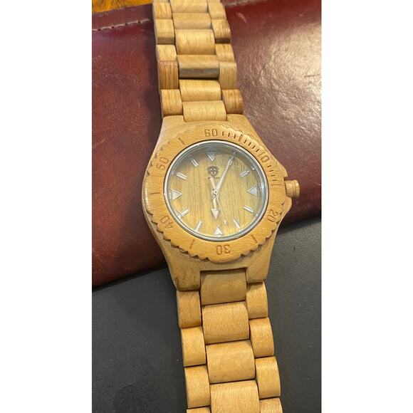 Men's 43mm Wood Watch by XVIII - Picture 1 of 3